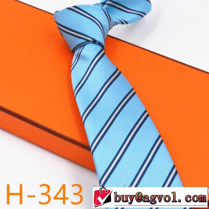 人気ファッション雑誌でも掲載 エルメス 4色可選 HERMES ネクタイ 秋冬にお世話になる定番