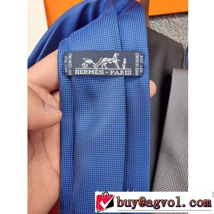 シンプルに着こなしたい エルメス秋にはやる最新作を先取り HERMES ネクタイ 秋服コーデ2019年版 多色可選