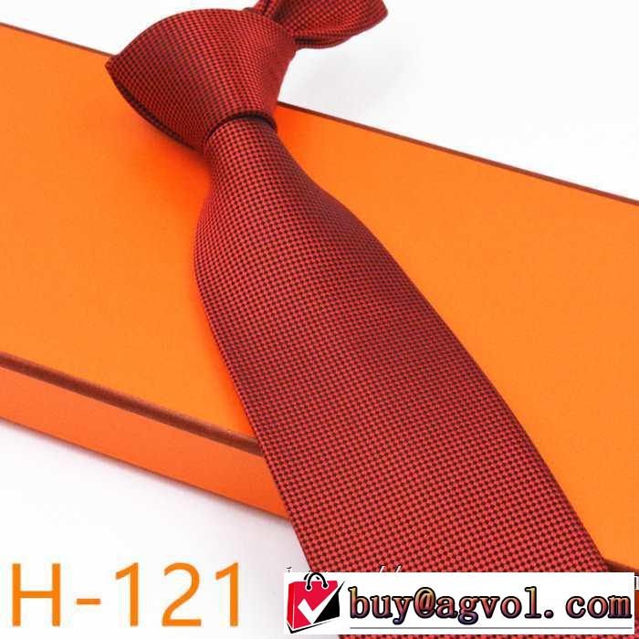 シンプルに着こなしたい エルメス秋にはやる最新作を先取り HERMES ネクタイ 秋服コーデ2019年版 多色可選