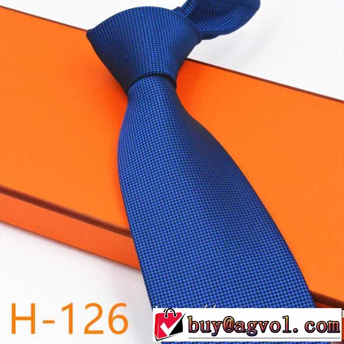シンプルに着こなしたい エルメス秋にはやる最新作を先取り HERMES ネクタイ 秋服コーデ2019年版 多色可選