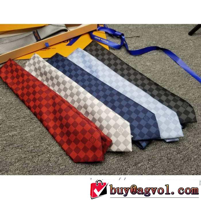 2019トレンドファッション新品 ルイ ヴィトン 多色可選  LOUIS VUITTON ネクタイ やっぱり優しい色