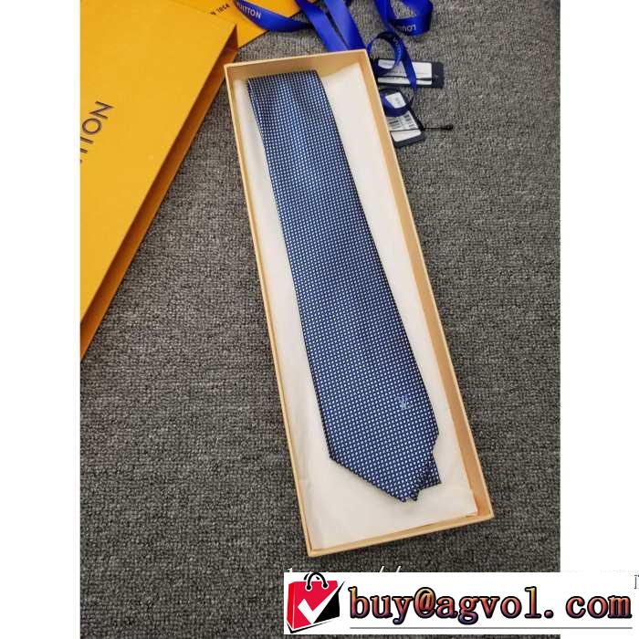 ネクタイ ファッション上級者向け ルイ ヴィトン2019トレンドファッション新品 LOUIS VUITTON 2色可選