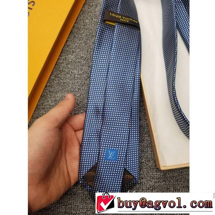 ネクタイ ファッション上級者向け ルイ ヴィトン2019トレンドファッション新品 LOUIS VUITTON 2色可選