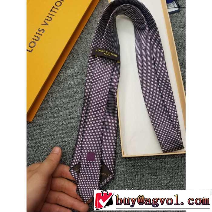 ネクタイ ファッション上級者向け ルイ ヴィトン2019トレンドファッション新品 LOUIS VUITTON 2色可選