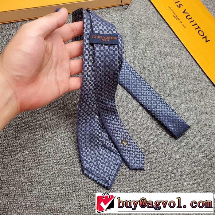 ルイ ヴィトン2019-20秋冬トレンドファッション  LOUIS VUITTON ネクタイ さわやかに新品おすすめ