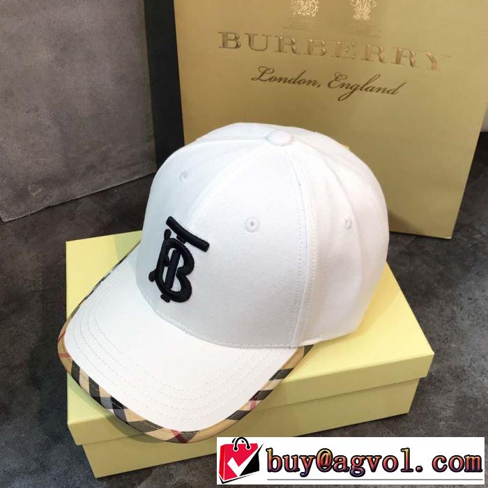 2019春夏のトレンド新商品 魅力的なカラー使い バーバリー BURBERRY ベースボールキャップ 2色可選