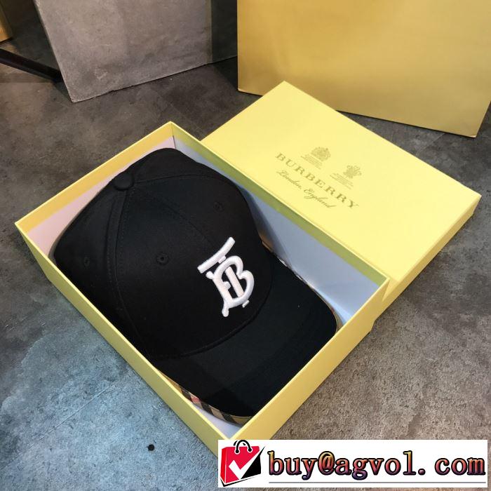 2019春夏のトレンド新商品 魅力的なカラー使い バーバリー BURBERRY ベースボールキャップ 2色可選
