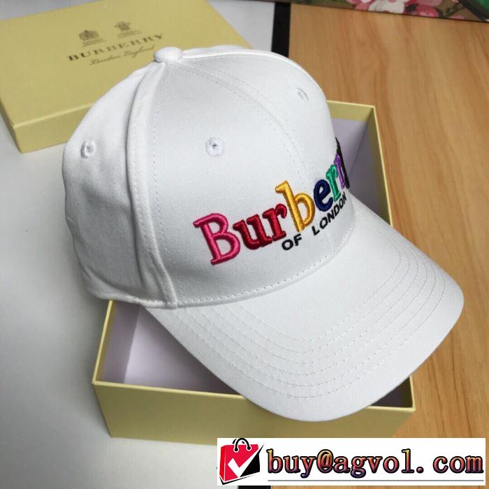 バーバリー BURBERRY ベースボールキャップ 2色可選 おしゃれデザインも大人気 2019年最新ファッション