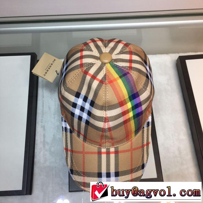 バーバリー BURBERRY ベースボールキャップ クラシカルな雰囲気 2019年春夏のトレンドアイテム