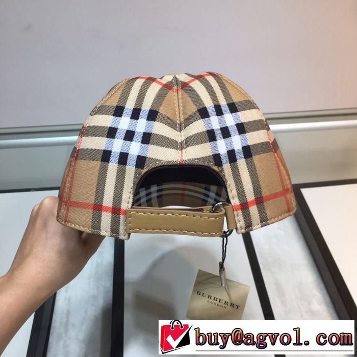 バーバリー BURBERRY ベースボールキャップ クラシカルな雰囲気 2019年春夏のトレンドアイテム