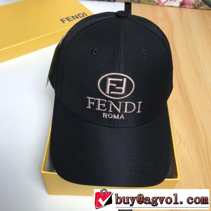 2019春夏トレンドアイテム 今年春夏ファション流行り フェンディ FENDI ベースボールキャップ 2色可選
