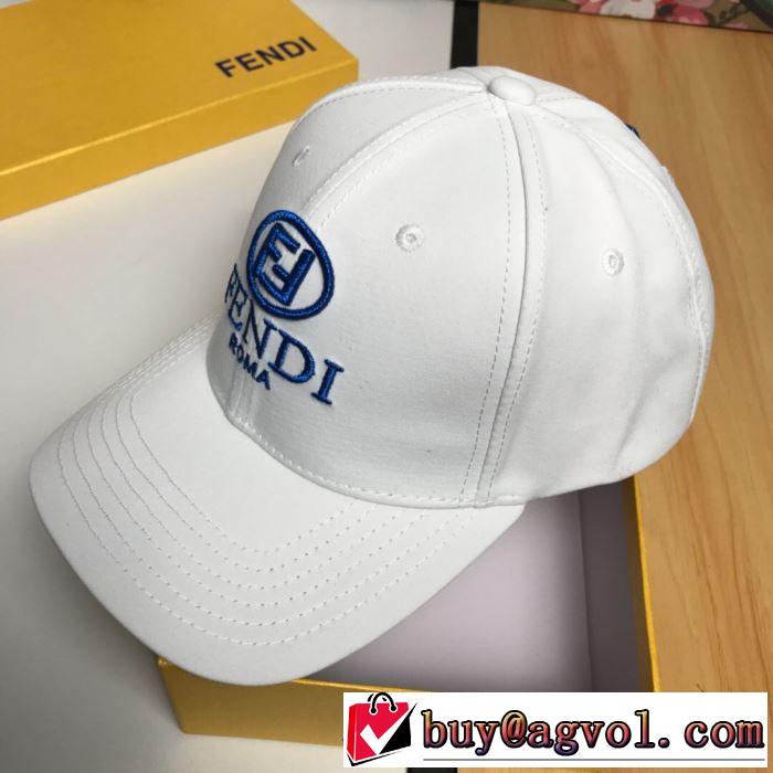 2019春夏トレンドアイテム 今年春夏ファション流行り フェンディ FENDI ベースボールキャップ 2色可選