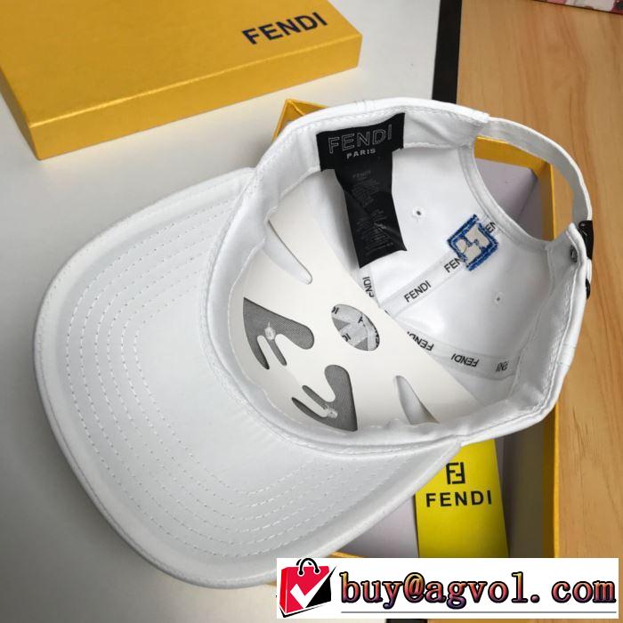 2019春夏トレンドアイテム 今年春夏ファション流行り フェンディ FENDI ベースボールキャップ 2色可選