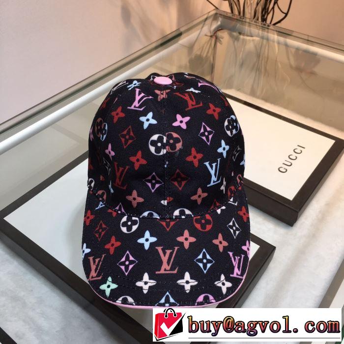 今年春夏ファション流行り 2019年最新ファッション ルイ ヴィトン LOUIS VUITTON ベースボールキャップ 2色可選