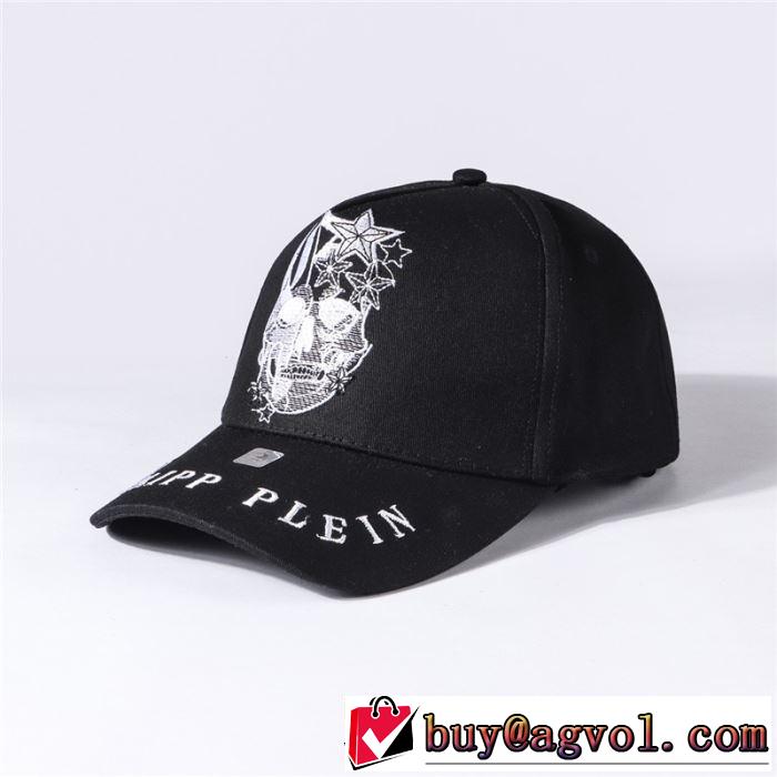 2019年春夏流行ファッション 大人の可愛さを引き立て フィリッププレイン PHILIPP PLEIN ベースボールキャップ 2色可選