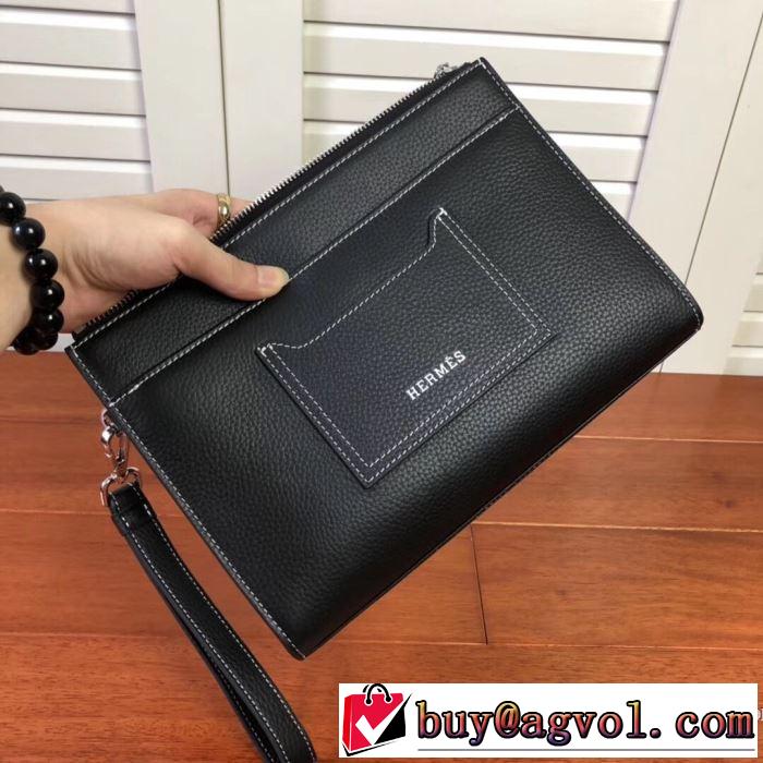3色可選 おしゃれに秋を迎えるために エルメス 人気ブランドの秋冬新色 HERMES ポーチ  2019トレンドカラー秋冬セール