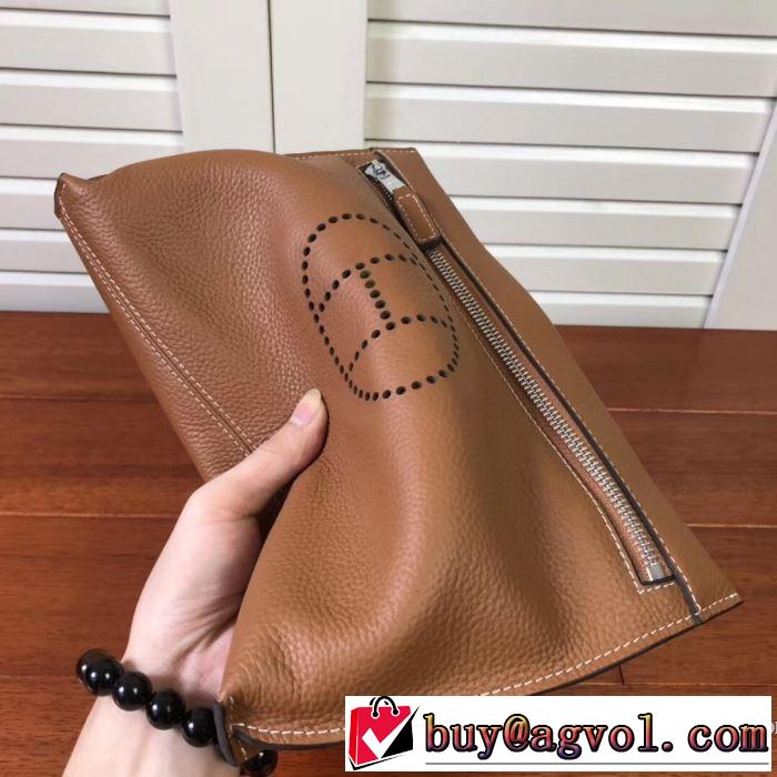 ポーチ   とにかく完璧ブランド新作 エルメス HERMES 秋服コーデ2019年版 3色可選 大胆なチェックの人気トレンド