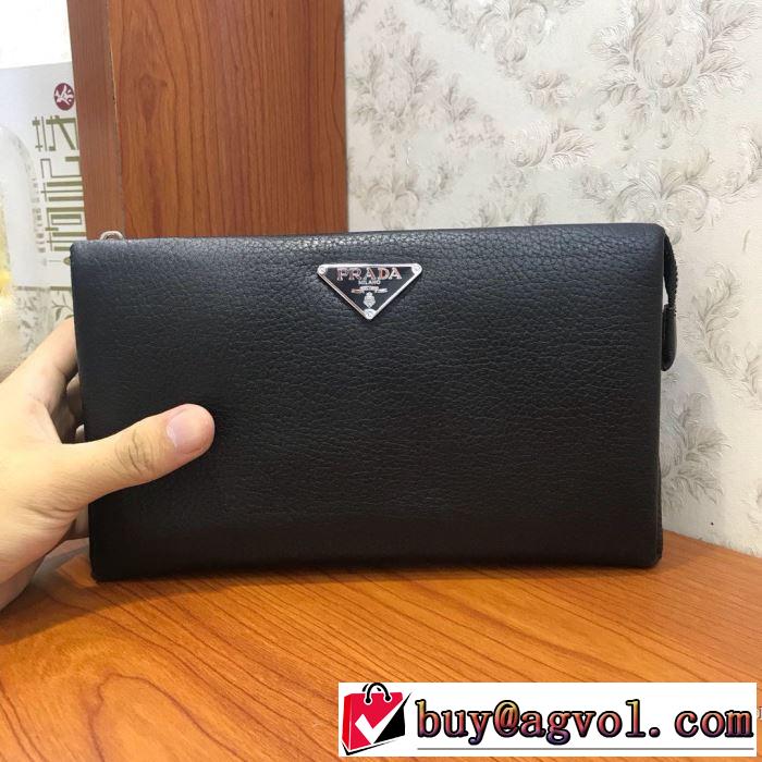 プラダ おススメの秋冬アイテムをCHECK  PRADA 2019トレンドファッション新品 ポーチ 今季トレンドをうまく取り