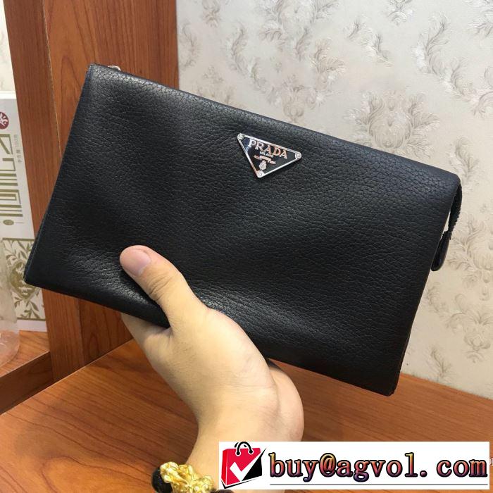 プラダ おススメの秋冬アイテムをCHECK  PRADA 2019トレンドファッション新品 ポーチ 今季トレンドをうまく取り