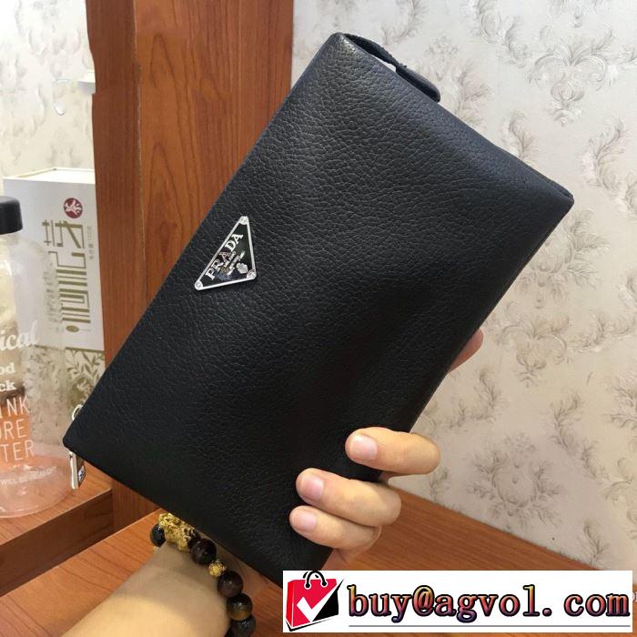 プラダ おススメの秋冬アイテムをCHECK  PRADA 2019トレンドファッション新品 ポーチ 今季トレンドをうまく取り