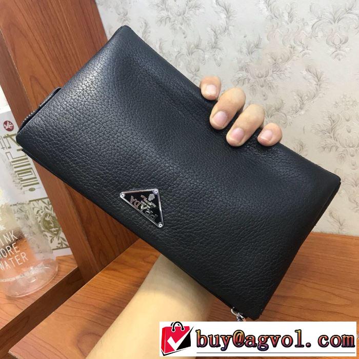 プラダ おススメの秋冬アイテムをCHECK  PRADA 2019トレンドファッション新品 ポーチ 今季トレンドをうまく取り