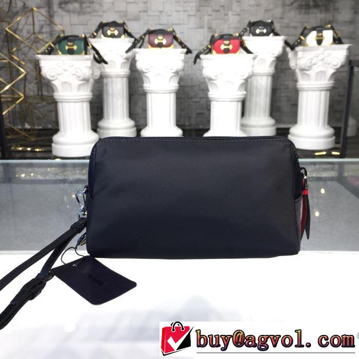 PRADA 最新作おすすめしたい秋冬 プラダ  寒い季節トレンド上品 ポーチ  今年の秋冬のトレンド激安セール