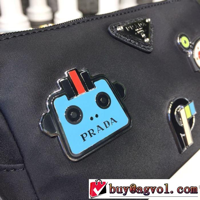 PRADA 最新作おすすめしたい秋冬 プラダ  寒い季節トレンド上品 ポーチ  今年の秋冬のトレンド激安セール
