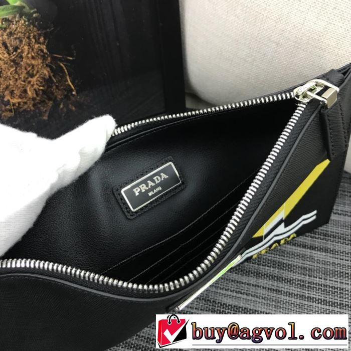ポーチ 秋冬とれんど新品目立ち プラダ 2019秋冬最重要アイテム PRADA ファッション上級者向け 2色可選
