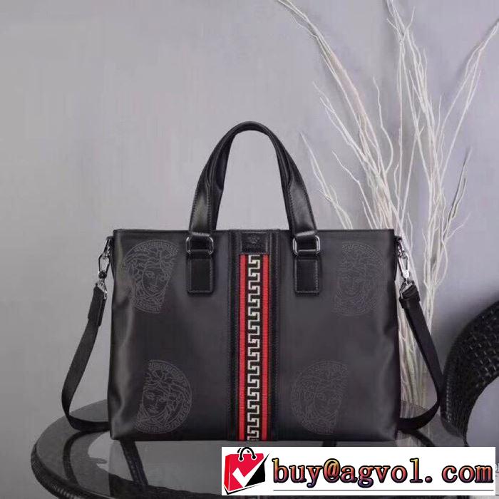 VERSACE OLYMPUSビジネスバッグ トート 先取り2019/2020秋冬ファッション ヴェルサーチ 激安 ハンドバッグ 高級レザー