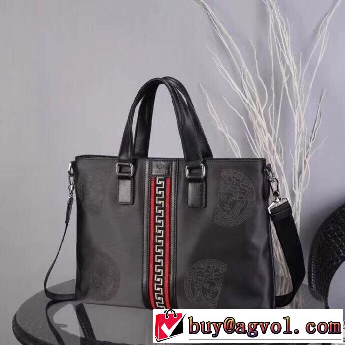 VERSACE OLYMPUSビジネスバッグ トート 先取り2019/2020秋冬ファッション ヴェルサーチ 激安 ハンドバッグ 高級レザー
