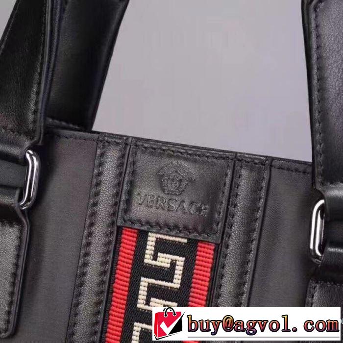 VERSACE OLYMPUSビジネスバッグ トート 先取り2019/2020秋冬ファッション ヴェルサーチ 激安 ハンドバッグ 高級レザー