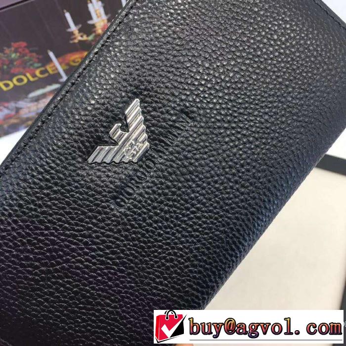 今季超激得2019人気流Armani アルマーニ 財布 評価高い レザー ロングウォレット 収納OK長財布 高級感をプラス 上品