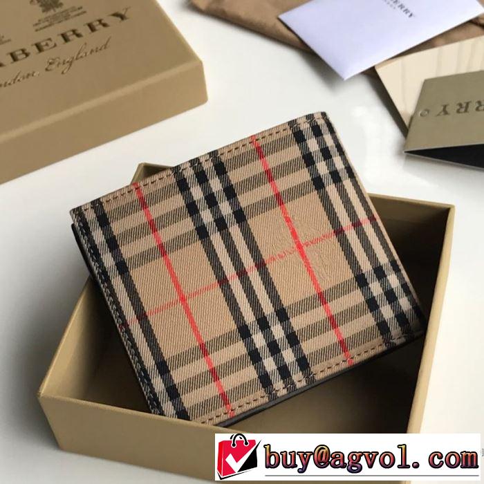 今期のトレンド定番アイテム 2019春夏は人気定番 バーバリー BURBERRY 財布/ウォレッ 2色可選