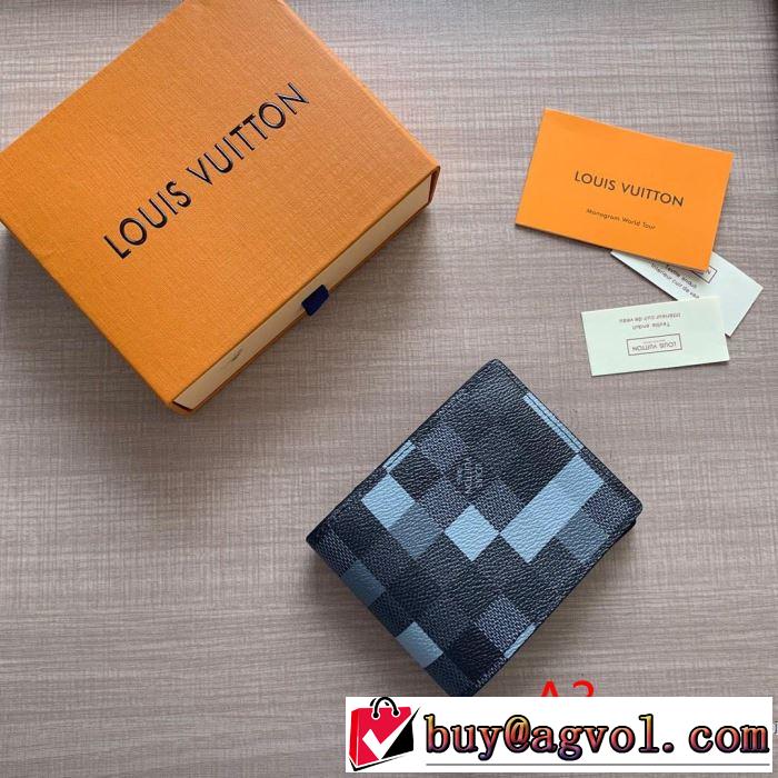 注目度が高まり最新コレクション 魅力的なカラー使い ルイ ヴィトン LOUIS VUITTON 財布 3色可選