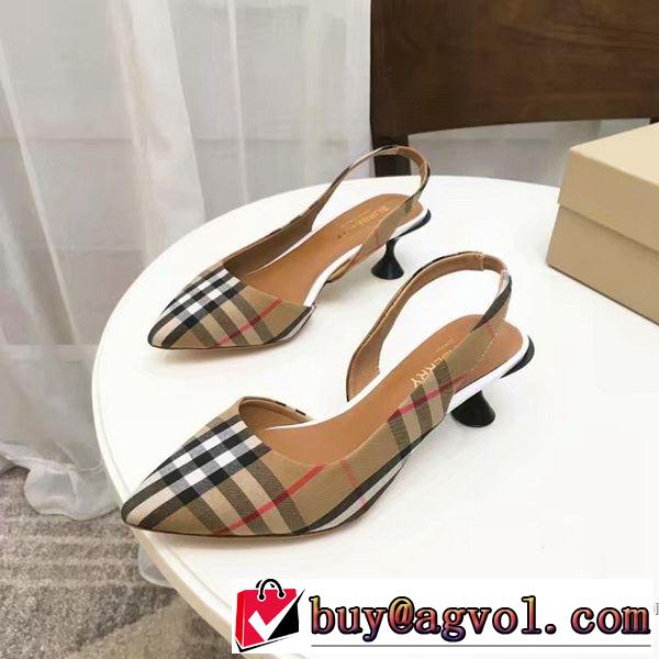バーバリー BURBERRY ハイヒール 【2019春夏】最新コレクション 春夏シンプルファッションでOK！