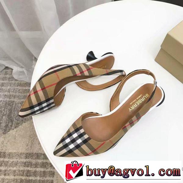 バーバリー BURBERRY ハイヒール 【2019春夏】最新コレクション 春夏シンプルファッションでOK！