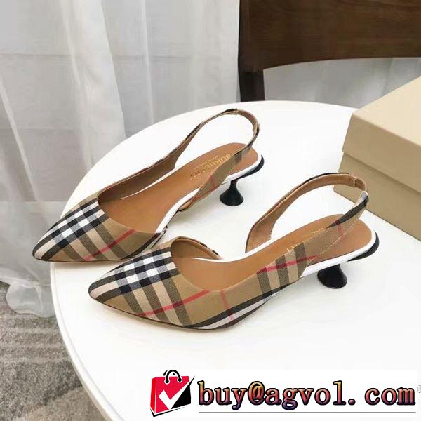 バーバリー BURBERRY ハイヒール 【2019春夏】最新コレクション 春夏シンプルファッションでOK！