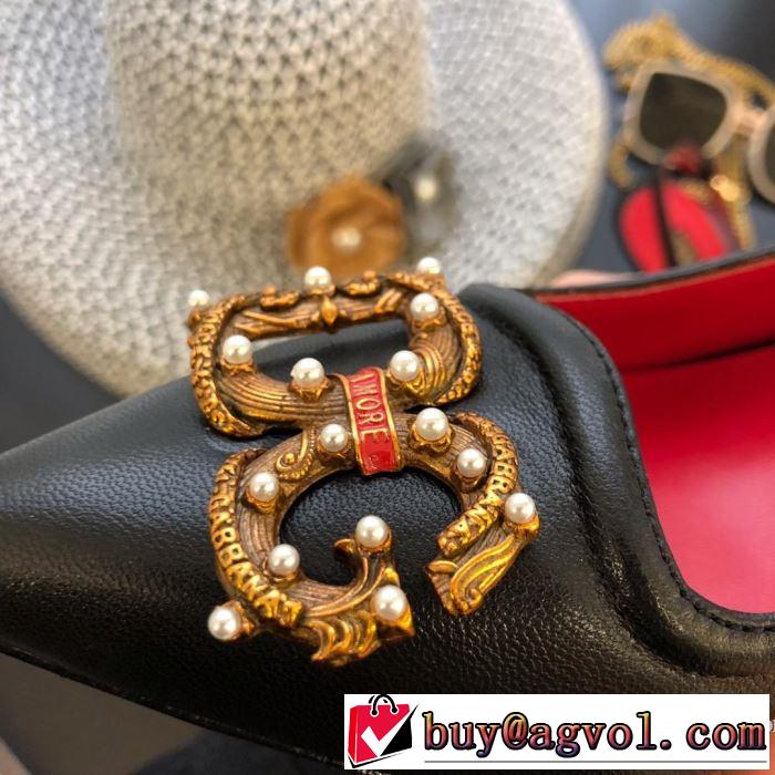 2019年春夏流行ファッション 大人の可愛さを引き立て ドルチェ＆ガッバーナ Dolce&Gabbana ハイヒール 3色可選