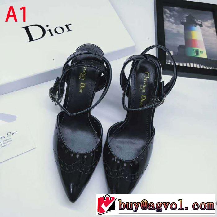 《2019年》今、注目のストリート 暑い季節も大活躍 ディオール DIOR ハイヒール 3色可選