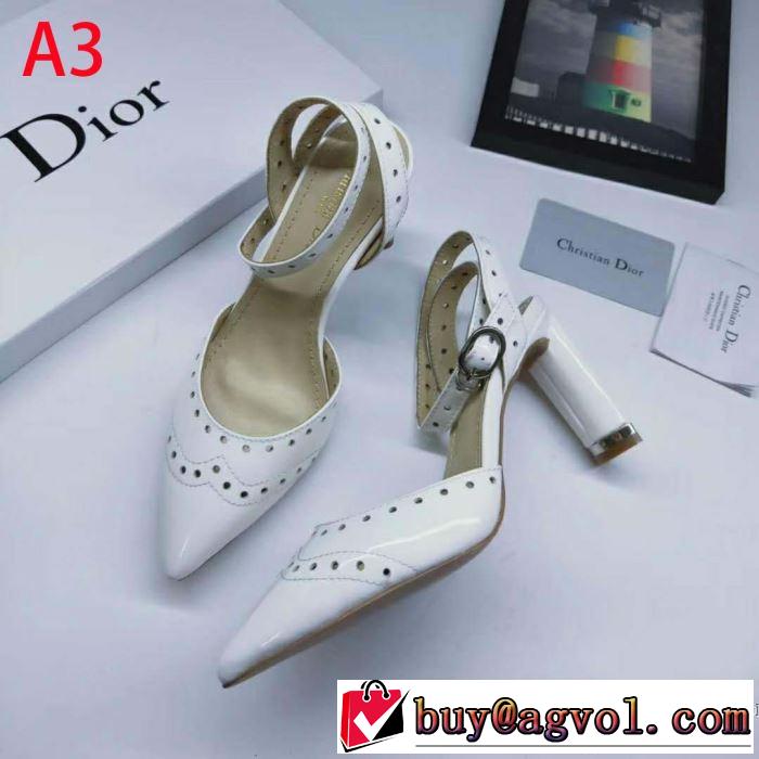 《2019年》今、注目のストリート 暑い季節も大活躍 ディオール DIOR ハイヒール 3色可選