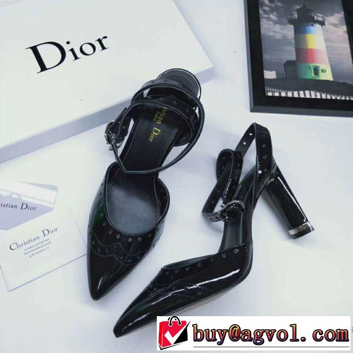 《2019年》今、注目のストリート 暑い季節も大活躍 ディオール DIOR ハイヒール 3色可選