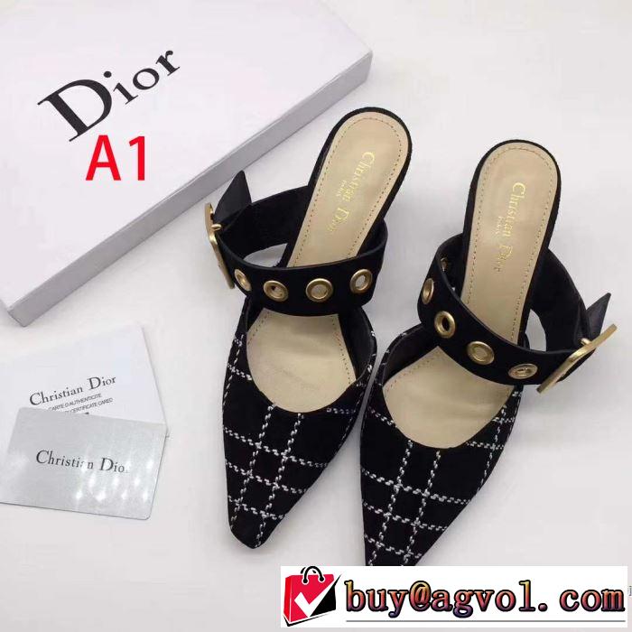 大人の可愛さを引き立て 2019年最新ファッション ディオール DIOR ハイヒール 多色可選