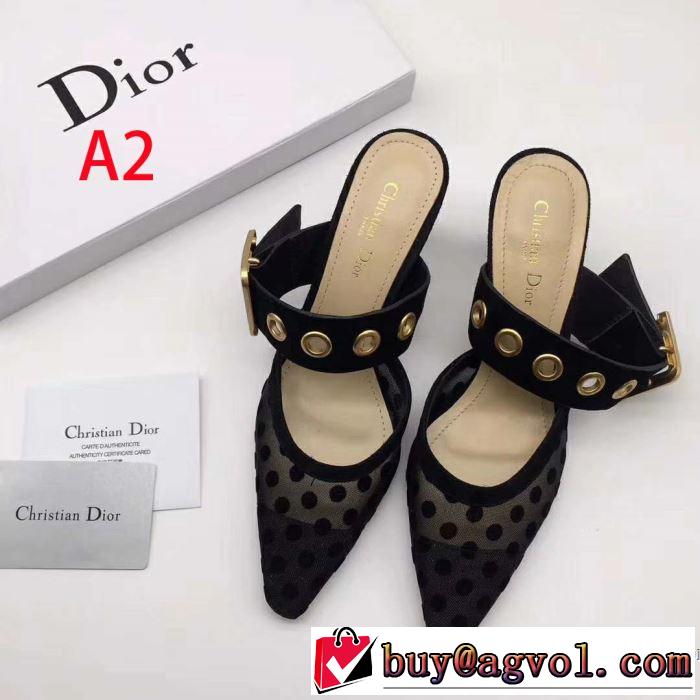 大人の可愛さを引き立て 2019年最新ファッション ディオール DIOR ハイヒール 多色可選