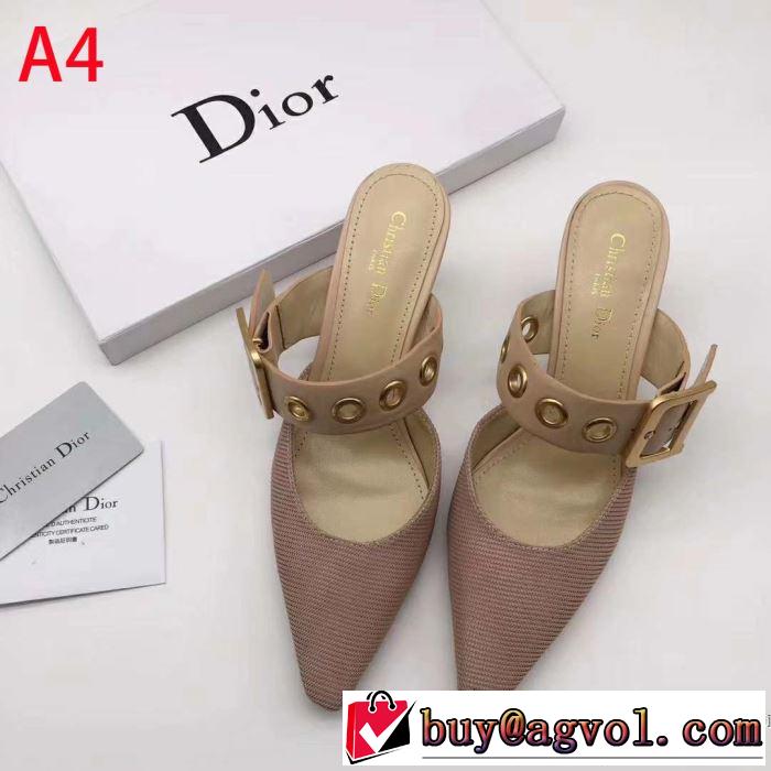 大人の可愛さを引き立て 2019年最新ファッション ディオール DIOR ハイヒール 多色可選