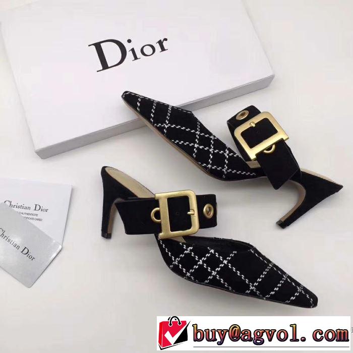 大人の可愛さを引き立て 2019年最新ファッション ディオール DIOR ハイヒール 多色可選