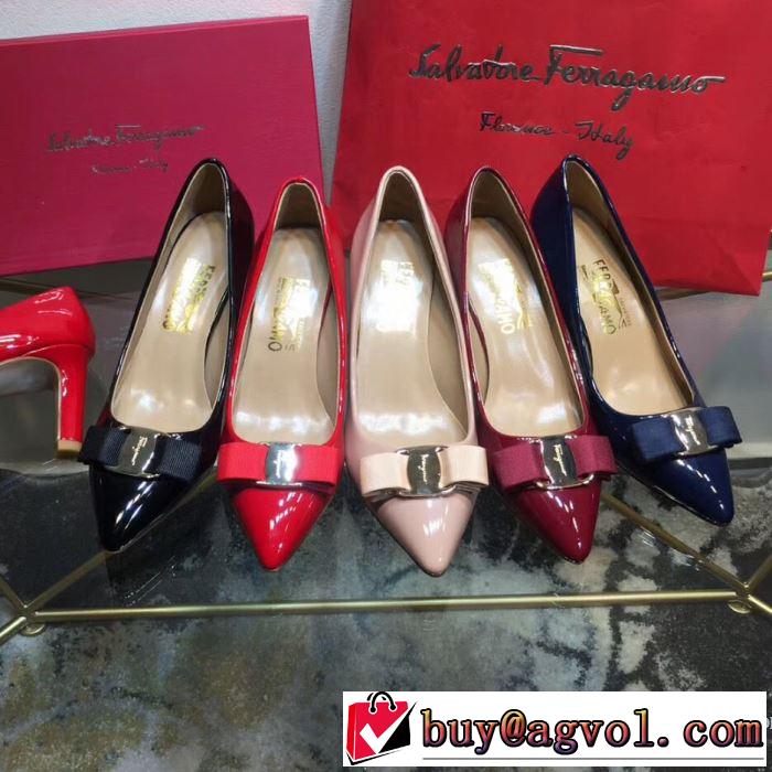 2019春夏も引き続きトレンド サルヴァトーレフェラガモ FERRAGAMO ハイヒール 多色可選 お洒落トレンド人気