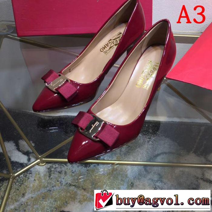 2019春夏も引き続きトレンド サルヴァトーレフェラガモ FERRAGAMO ハイヒール 多色可選 お洒落トレンド人気