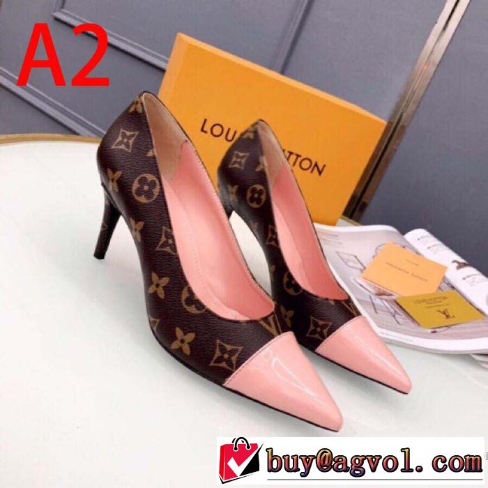 2019春夏の大注目トレンド ルイ ヴィトン LOUIS VUITTON ハイヒール 3色可選 今流行のストリート上品