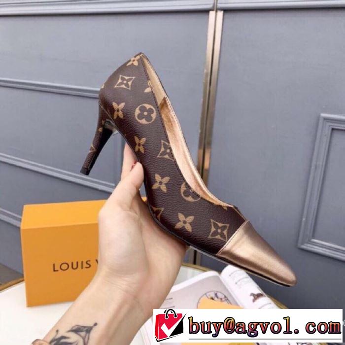 2019春夏の大注目トレンド ルイ ヴィトン LOUIS VUITTON ハイヒール 3色可選 今流行のストリート上品