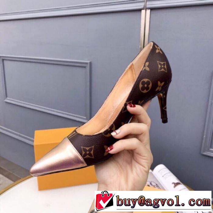 2019春夏の大注目トレンド ルイ ヴィトン LOUIS VUITTON ハイヒール 3色可選 今流行のストリート上品